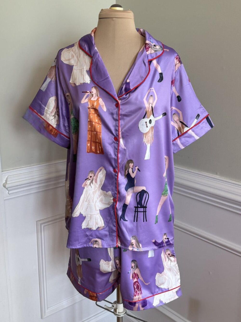Taylor Swift Eras Tour Pajama Set - SheShow - Size M